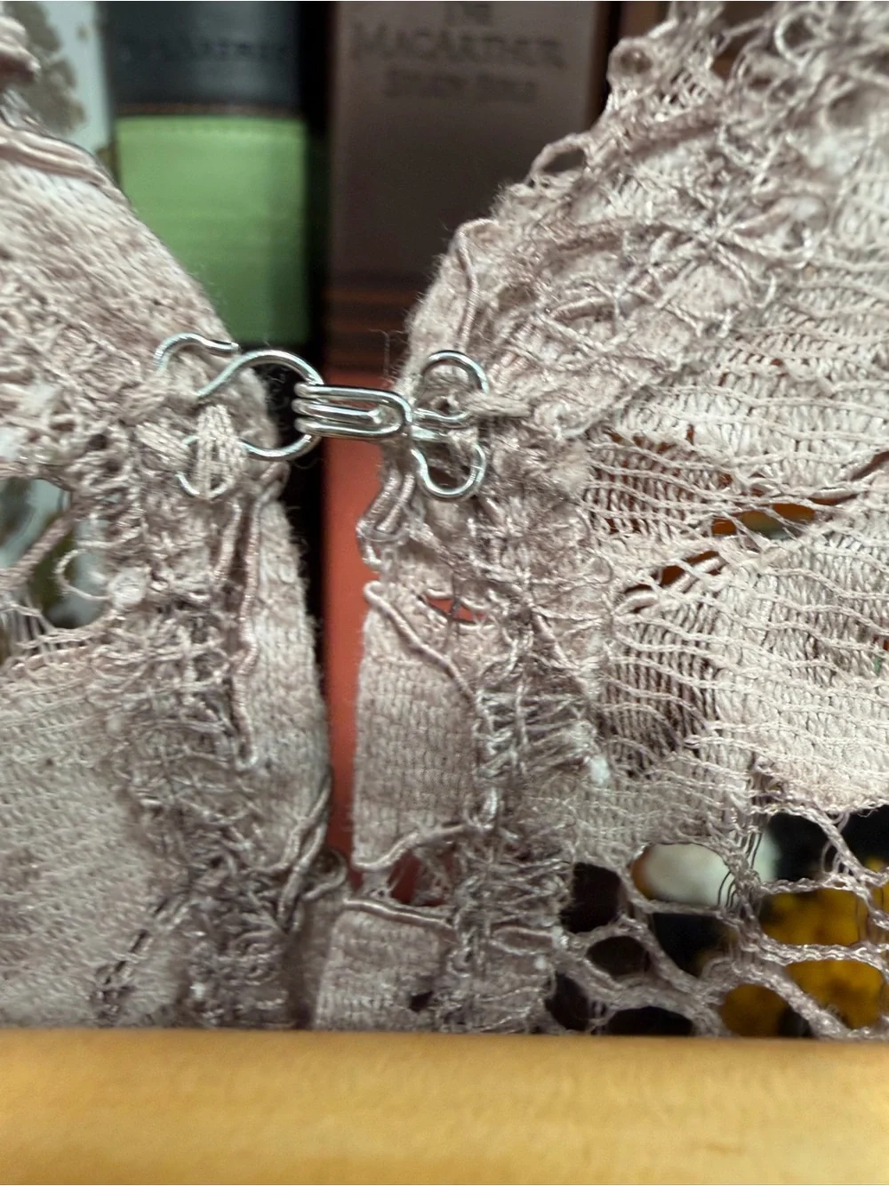 Zara Lace Floral Long-Sleeve Top - Taupe